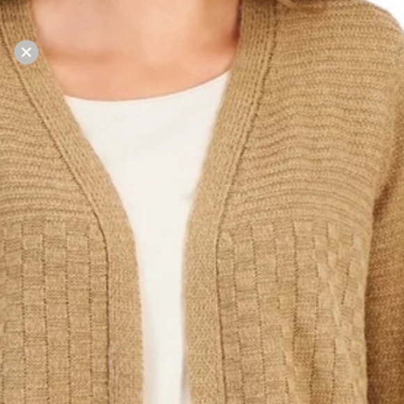 NWT Karen Scott Popcorn Knit Cardigan - Picture 2 of 5